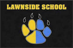 4' x 6' (45" x 69") Digiprint HD LAWNSIDE SCHOOL  Indoor Logo mat