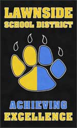 6' x 10' (68" x 119") Digiprint HD LAWNSIDE SCHOOL  Indoor Logo mat