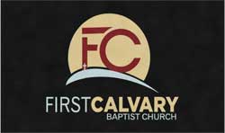 6' x 10' (68" x 119") Digiprint HD FIRST CALVARY Indoor Logo mat