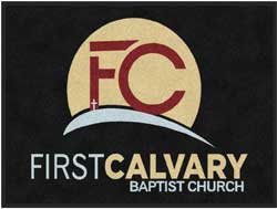 3' x 4' (35" x 47") Digiprint HD FIRST CALVARY  Indoor Logo Mat