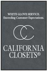 4' x 6' (45" x 69") ColorStar Impressions CALIFORNIA CLOSETS Indoor Logo Mat