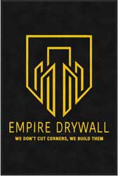 4' x 6' (45" x 69") ColorStar Impressions EMPIRE DRYWALL  Indoor Logo Mat