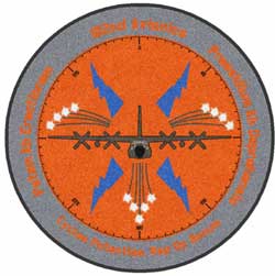 5' Round (58" inches) Digiprint HD Custom Shape 182ND AVIONICS  Indoor Logo Mat
