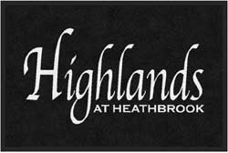 2' x 3' (24" x 35") Digiprint HD HIGHLANDS Indoor Logo Mat