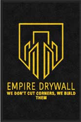 2' x 3' ( 24" x 35" ) ColorStar Impressions EMPIRE DRYWALL Indoor Logo Mat