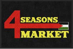 2' x 3' ( 24" x 35" ) ColorStar Impressions 4 SEASONS MARKET  Indoor Logo Mat