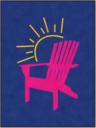 6' x 8' (68" x 95") ColorStar Impressions  PORCH CONCEPTS  Indoor Logo Mat