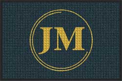 2 'x 3' (24" x 35") Waterhog Inlay JETTON & MEREDITH  Indoor/Outdoor Logo Mat