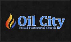 3' x 5' ( 35" x 59" ) ColorStar Impressions OIL CITY  Indoor Logo Mat