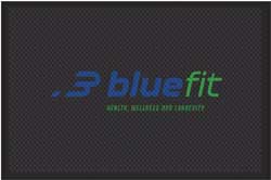 4' x 6' (45" x 69") Superscrape Impressions  BLUEFIT  Rubber Logo Mat