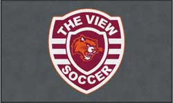 6' x 10' (68" x 119") ColorStar Impressions THE VIEW SOCCER Indoor Logo Mat