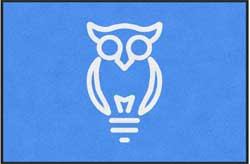 4' x 6' (45" x 69") ColorStar Impressions OWL Indoor Logo Mat