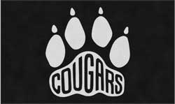 6' x 10' (68" x 119") ColorStar Impressions COUGARS  Indoor Logo Mat