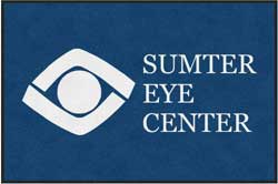4' x 6' (45" x 69") ColorStar Impressions SUMTER EYE CENTER Indoor Logo Mat