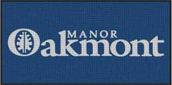3' x 6' (35" x 69") Waterhog Inlay OAKMOUNT  Indoor/Outdoor Logo Mat