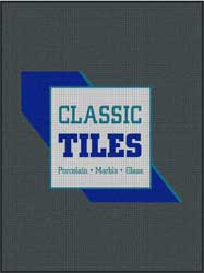 6' x 8' (70" x 96") Waterhog Impressions HD CLASSIC TILES  Indoor/Outdoor Logo Mat