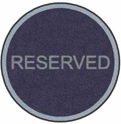 3' Round (35" inches) Digiprint HD Custom Shape RESERVED  Indoor Logo Mat