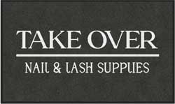 3' x 5' (35" x 58") Digiprint HD  TAKE OVER Indoor Logo Mat