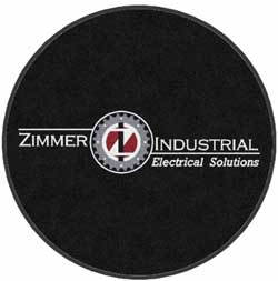 4' x 4' (45" x 45")  Digiprint HD Custom Shape ZIMMER INDUSTRIAL  Indoor Logo Mat