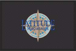 4' x 6' (45" x 69") Superscrape Impressions LATITUDE Rubber Logo Mat