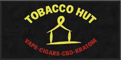 2' x 4' ( 24" x 45") ColorStar Impressions TOBACCO HUT  Indoor Logo Mat