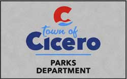 5' x 8' (58" x 95") ColorStar Impressions TOWN OF CICERO  Indoor Logo Mat