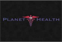 4' x 6' (45" x 69") ColorStar Impressions  PLANET HEALTH Indoor Logo Mat