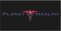 3' x 6' (35" x 69") Berber Impressions HD PLANET HEALTH  Indoor/Outdoor Logo Mat