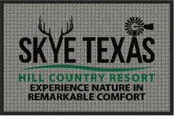 2' x 3' ( 22" x 35") Waterhog Impressions HD SKYE TEXAS  Indoor/Outdoor logo mat