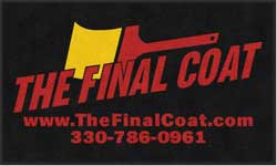 3' x 5' ( 35" x 59" ) ColorStar Impressions THE FINAL COAT  Indoor Logo Mat