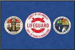 4' x 6' (45" x 69") Digiprint HD LIFEGUARD  Indoor Logo mat