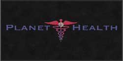 3' x 6' (35" x 69") ColorStar Impressions PLANET HEALTH  Indoor Logo Mat
