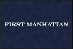 4' x 6' (45" x 69") ColorStar Impressions FIRST MANHATTAN  Indoor Logo Mat