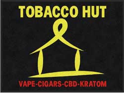 3' x 4' (35" x 47") ColorStar Impressions TOBACCO HUT Indoor Logo Mat
