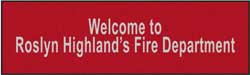 3' x 10' (35" x 119") Waterhog Impressions HD ROSLYN FIRE DEPT Indoor/Outdoor Logo Mat