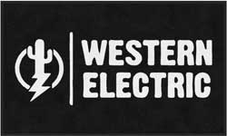 3' x 5' ( 35" x 59" ) ColorStar Impressions WESTERN ELECTRIC Indoor Logo Mat