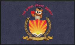 3' x 5' (35" x 58") Digiprint HD THE ADVENT SCHOOL  Indoor Logo Mat