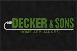 4' x 6' (45" x 69") ColorStar Impressions DECKER & SONS  Indoor Logo Mat