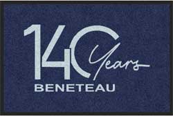 2' x 3' (24" x 35") Digiprint HD 140 Y BENETEAU  Indoor Logo Mat