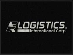 3' x 4' (35" x 45") Waterhog Impressions HD FA LOGISTICS  Indoor-Outdoor Logo Mat