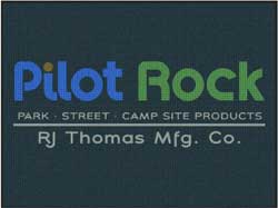 6' x 8' (70" x 95") Waterhog Inlay PILOT ROCK  Indoor/Outdoor Logo Mat