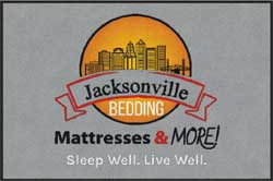 4' x 6' (45" x 69") ColorStar Impressions JACKSONVILLE BEDDING  Indoor Logo Mat