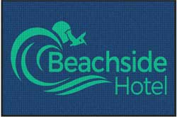 4' x 6' (45" x 69") Waterhog Inlay BEACHSIDE HOTEL  Indoor /Outdoor Logo Mat