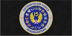 6' x 12' (68" x 142") Digiprint HD FIFTEENTH AIR FORCE  Indoor Logo Mat