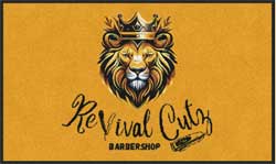 3' x 5' (35" x 58") Digiprint HD REVIVAL CUTZ Indoor Logo Mat