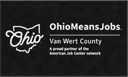 3' x 5' (35" x 58") Digiprint HD  OHIO MEANS JOBS Indoor Logo Mat