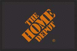 4' x 6' (45" x 69") Superscrape Impressions THE HOME DEPOT  Rubber Logo Mat