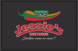4' x 6' (45" x 69") Superscrape Impressions JESSIE'S Rubber Logo Mat