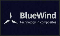 3' x 5' (35" x 58") Waterhog Impressions HD BLUEWIND  Indoor/Outdoor Logo Mat