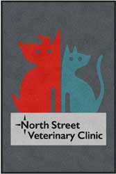 4' x 6' (45" x 69") Colorstar Impressions NORTH STREET  Indoor Logo Mat